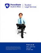 advertising poster for student legal services