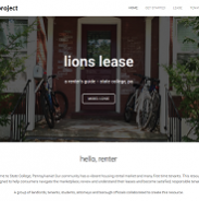 screen shot of model lease website