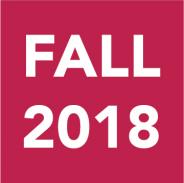 Fall 2018 Schedule