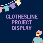Woman in mask looking up at Clothesline