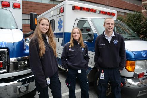 Student EMTs at University Health Services
