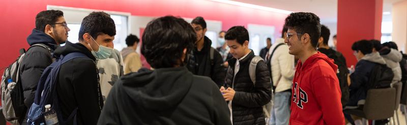 Students in the spiritual center