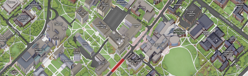 map of Penn State campus