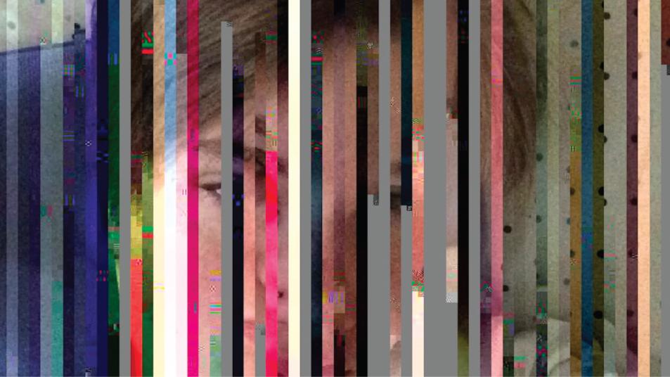 Multiple thin horizontal images in one overall image to highlight Capacities of Care exhibit at HUB Galleries