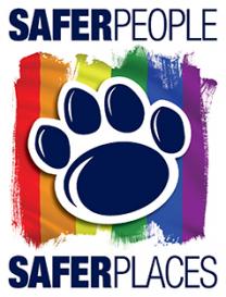 Safer People Safer Places logo placard