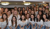 Alpha Delta Pi sisters gathering for a photo